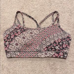 Gaiam printed sports bra size M